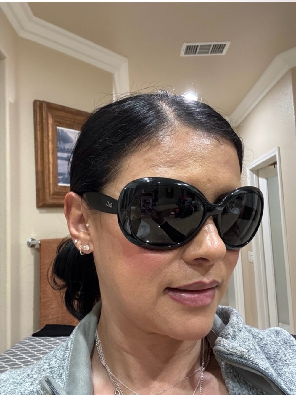 Black Oversized Women's Sunglasses -